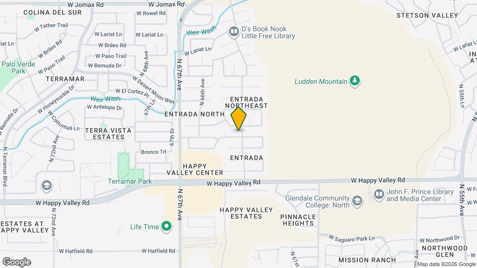 6412 W Saddlehorn Rd Map and Location Details