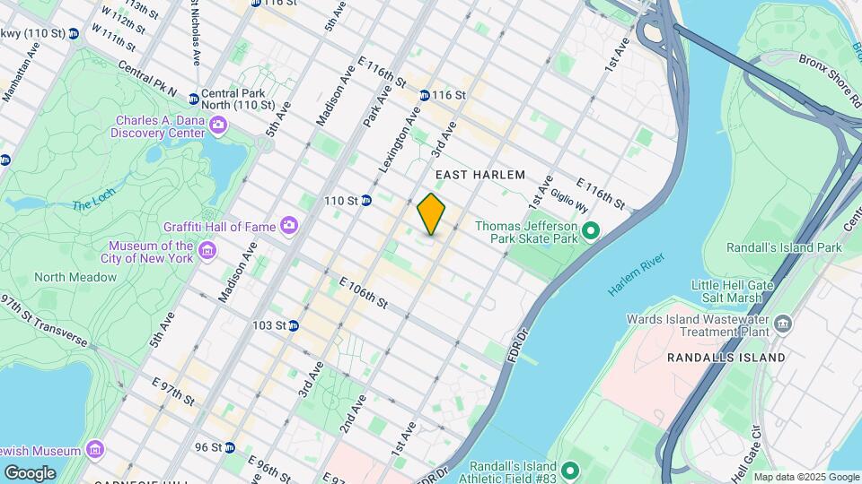 244 E 110th St Map and Location Details
