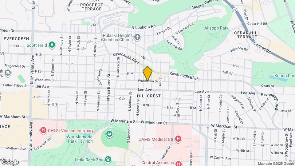 4611 Woodlawn Dr Map and Location Details