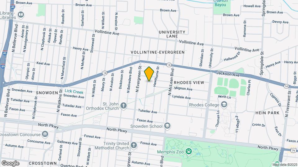 750 N Auburndale St Map and Location Details