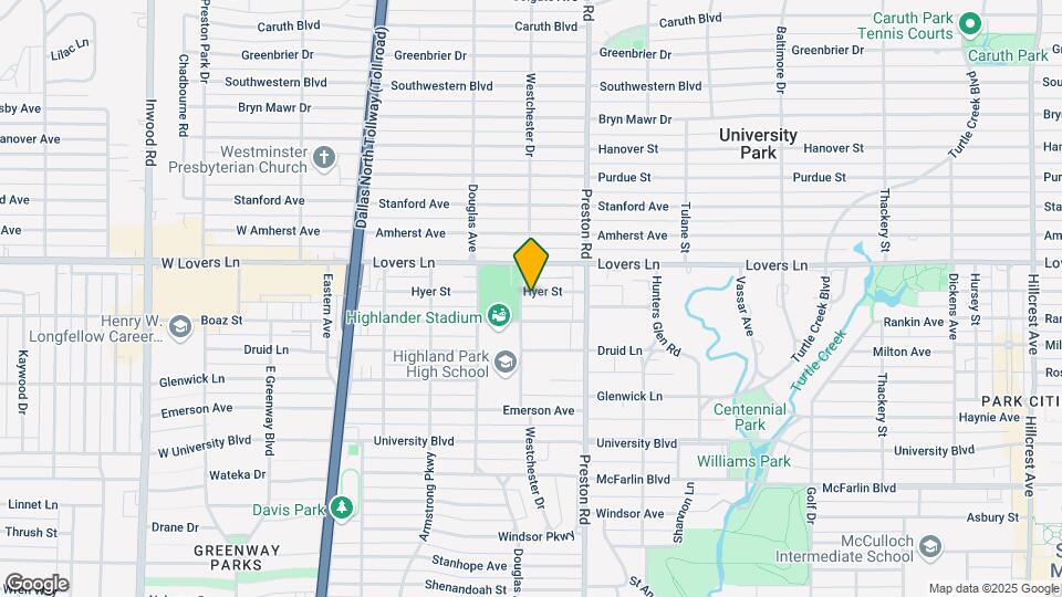 4153 Hyer St Map and Location Details