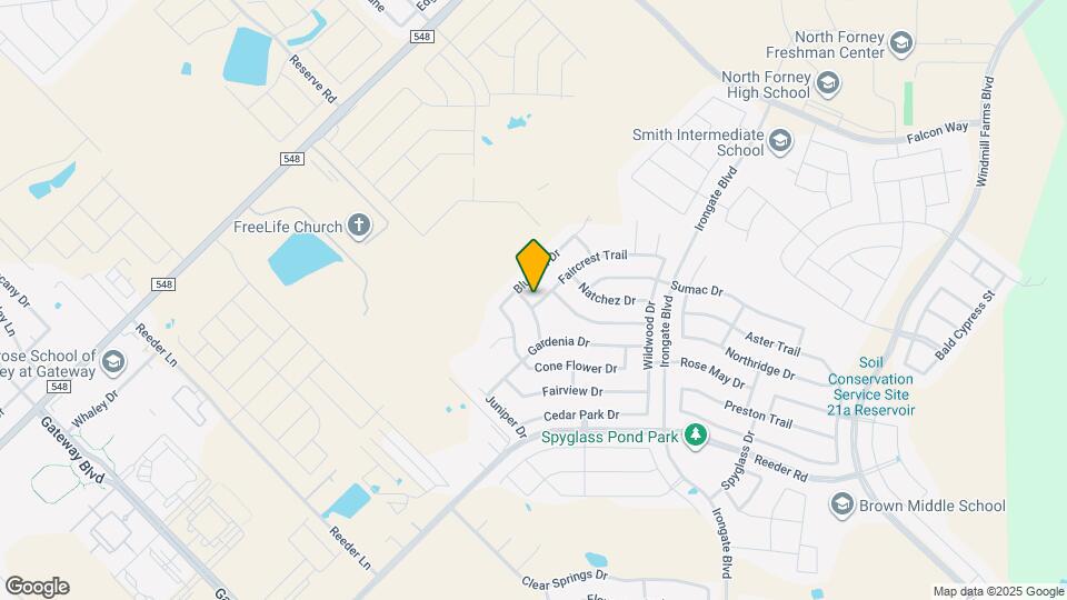 2063 Faircrest Trail Mapa y Detalles de la Ubicación