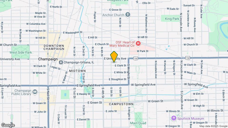 504 E Clark Mapa y Detalles de la Ubicación