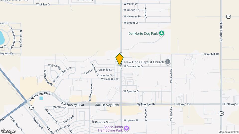 4117 N Grimes St Map and Location Details