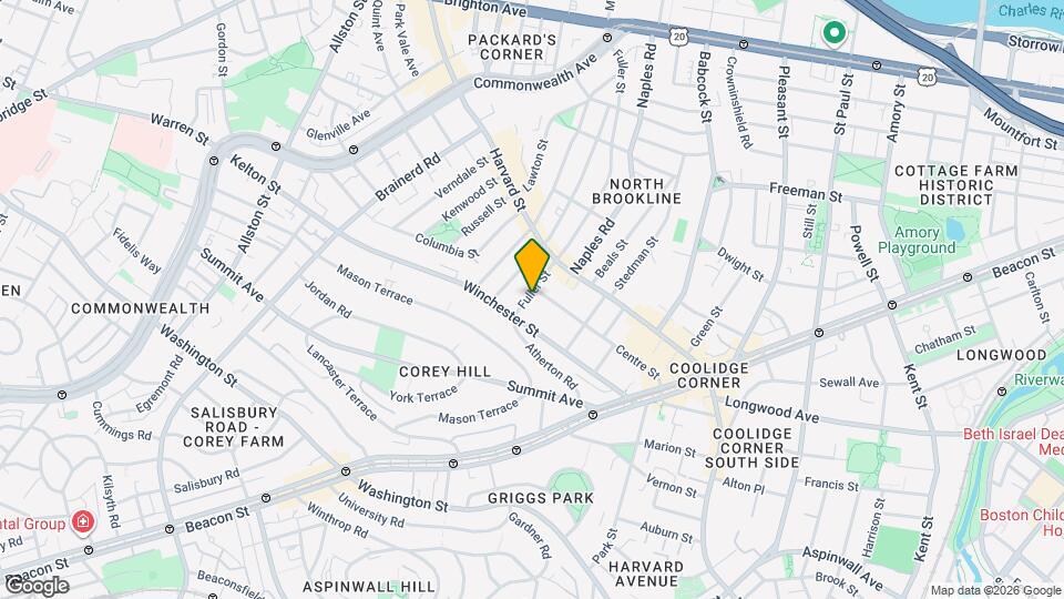 13 Fuller St Map and Location Details