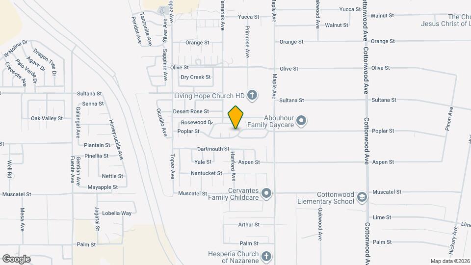 14358 Poplar St Map and Location Details