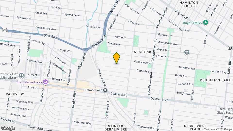 5967 Cates Ave Map and Location Details