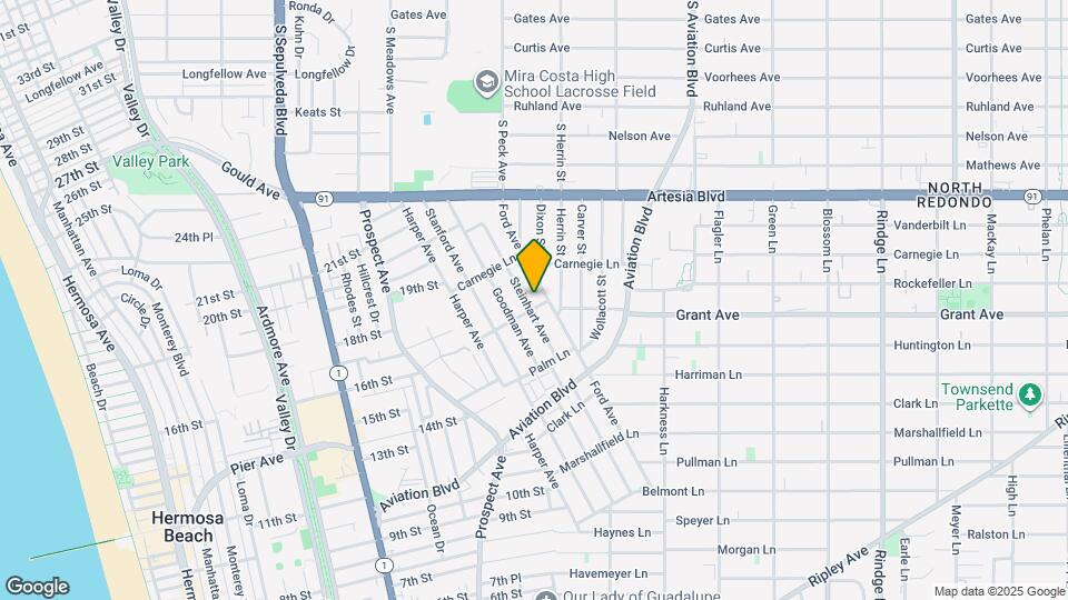 1606 Steinhart Ave Mapa y Detalles de la Ubicación