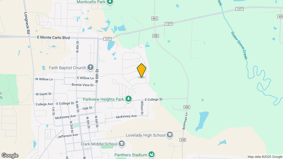 1213 Bullock Dr Mapa y Detalles de la Ubicación