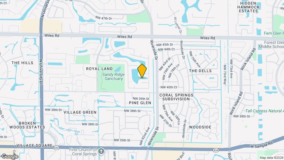 8227 NW 41st St Map and Location Details