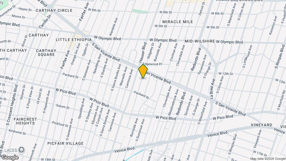 1234 Ridgeley Dr, Unit 1/2 Map and Location Details