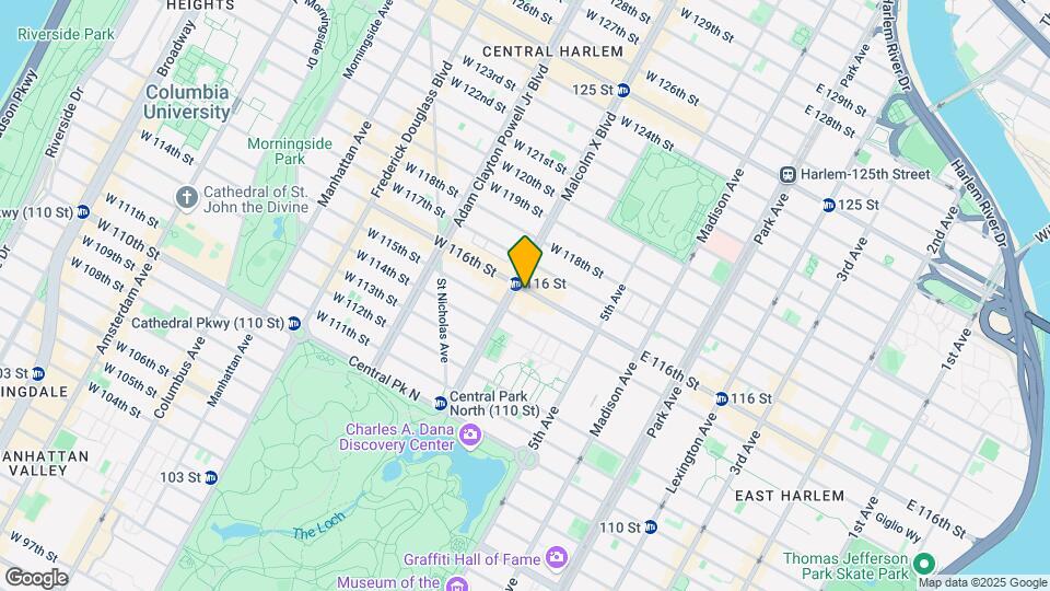 66 West 116th Street Map and Location Details