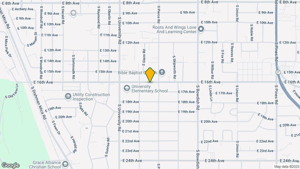 11006 E 16th Ave Map and Location Details
