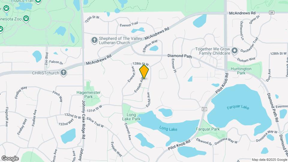 12924 Eveleth Ave Mapa y Detalles de la Ubicación