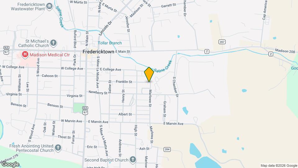 517 Franklin St Map and Location Details