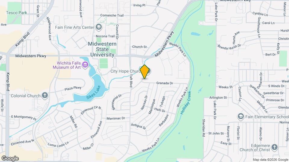 2108 Granada Dr Map and Location Details