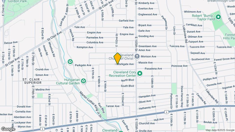 10110 Parkgate Ave Mapa y Detalles de la Ubicación