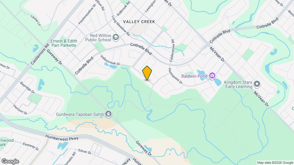 100 Valleycreek Dr Map and Location Details