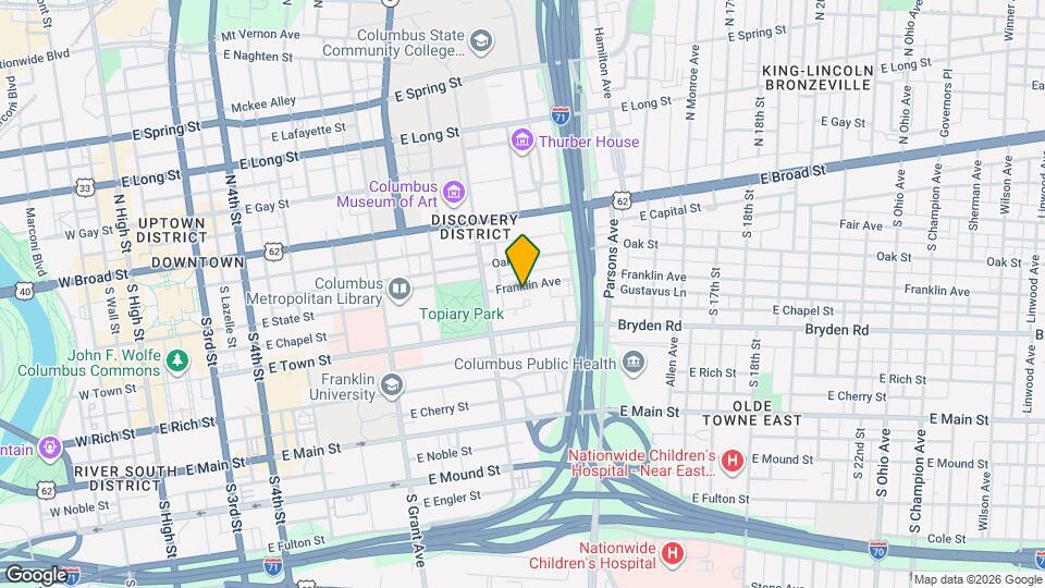 561 Franklin Ave, Unit 561B Map and Location Details