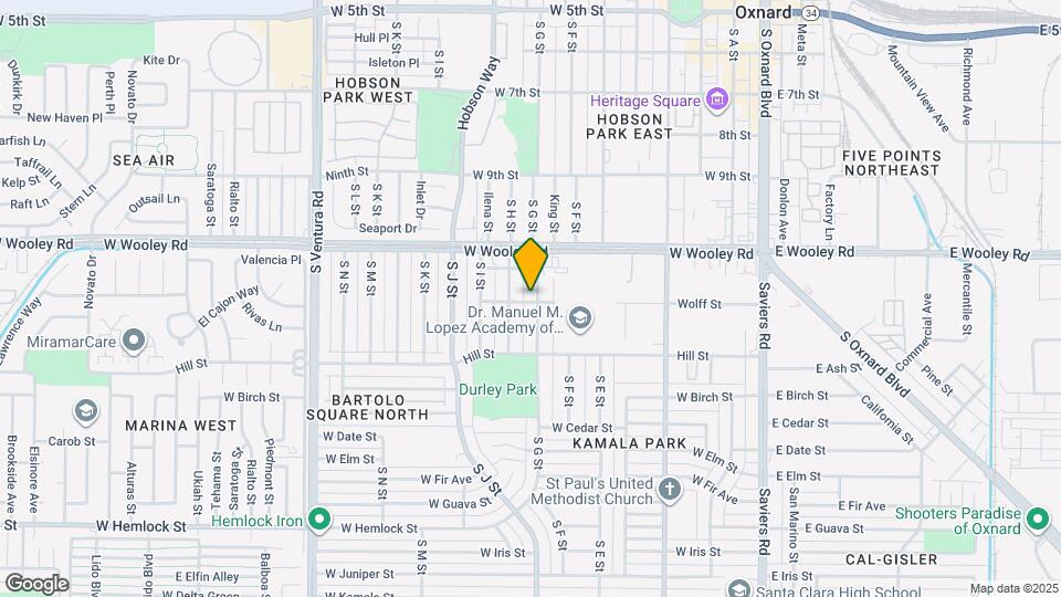 1183 S G St Map and Location Details