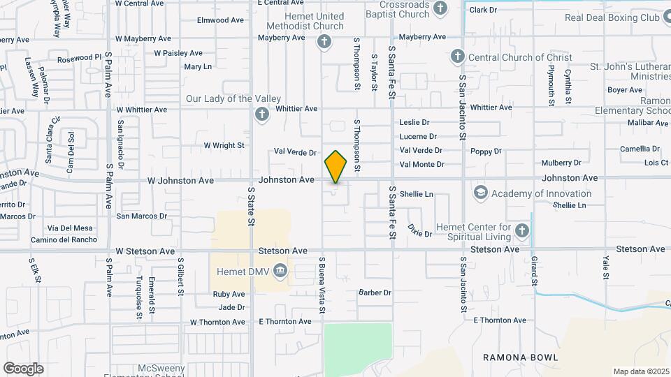 555 E Johnston Ave Map and Location Details