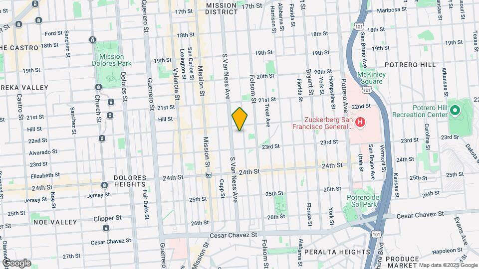 840-844 Shotwell St Mapa y Detalles de la Ubicación