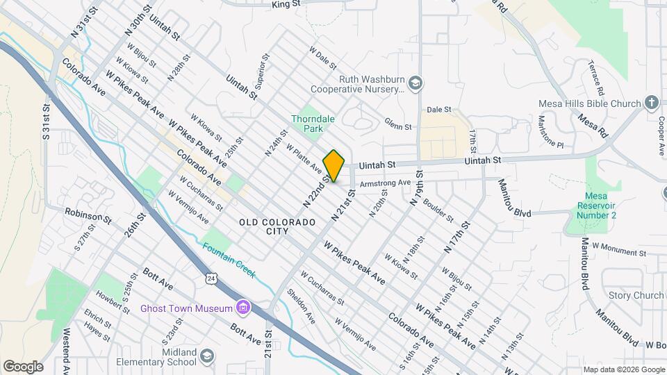 2125 W Platte Ave Map and Location Details