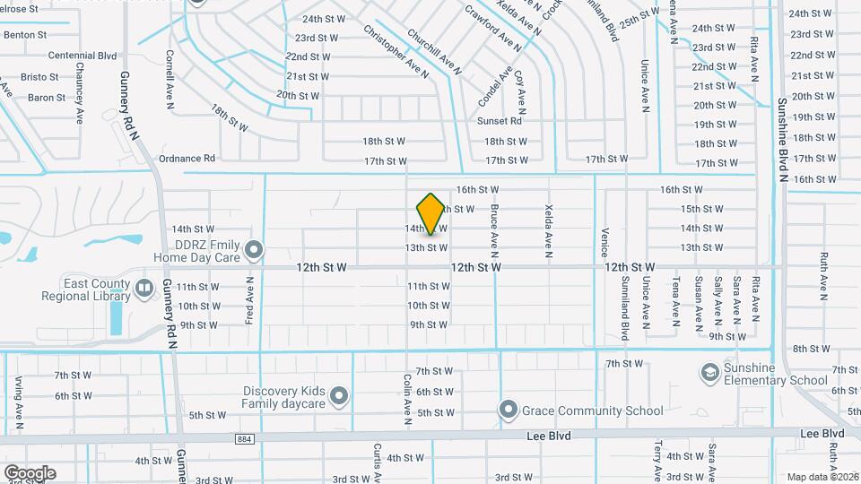 3906 13th St W Map and Location Details