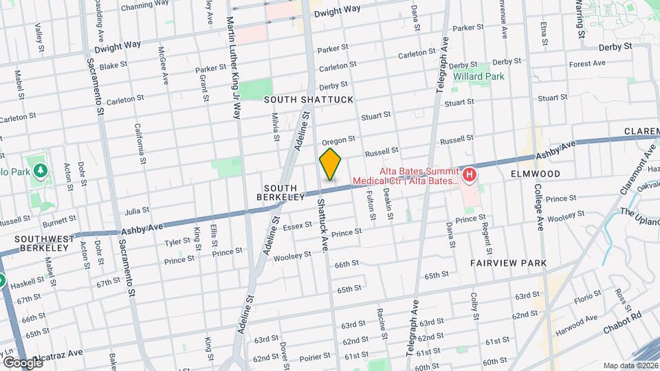 2113 Ashby Ave Map and Location Details