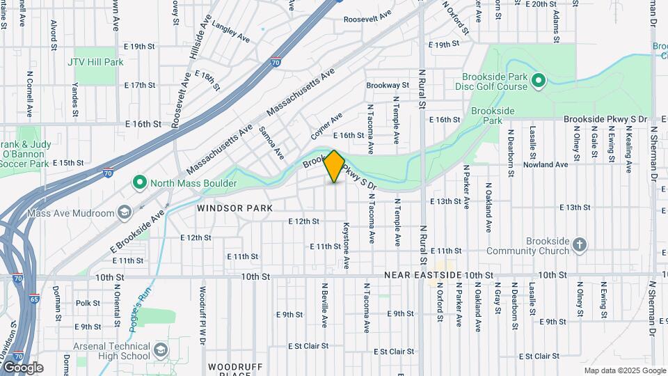1321 N Beville Ave Map and Location Details