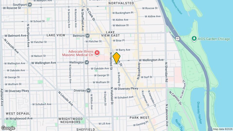 722 W Oakdale Ave Map and Location Details