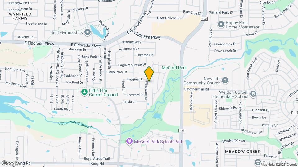 421 Windward Dr Map and Location Details