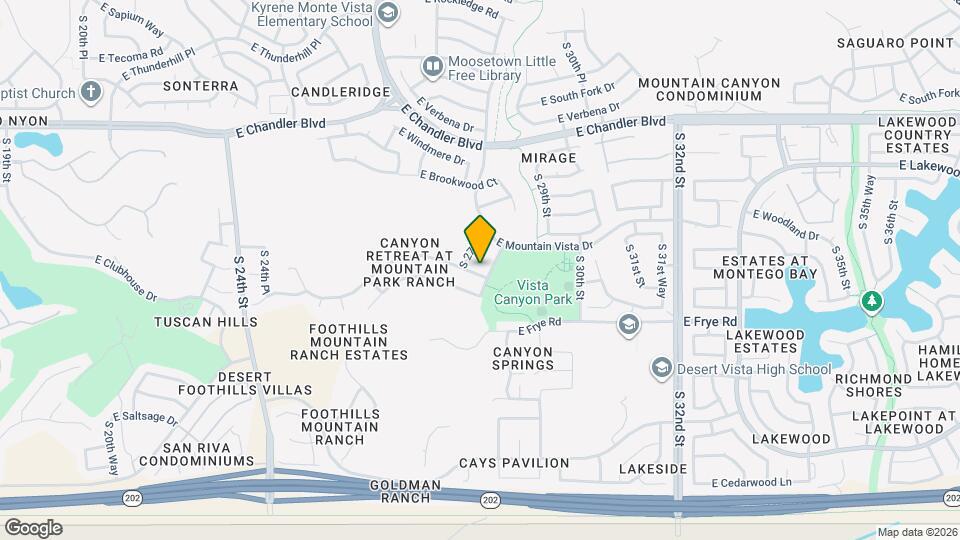 2738 E Silverwood Dr Map and Location Details