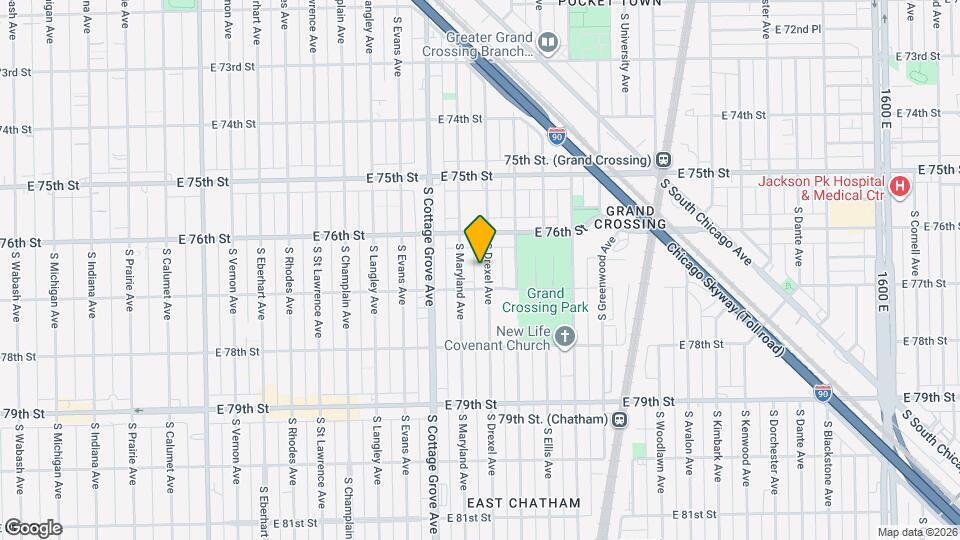 7636 S Drexel Ave, Unit 2 Map and Location Details