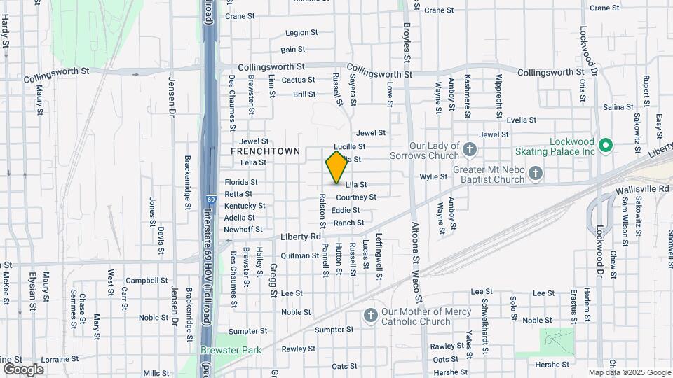 3820 Lila St Map and Location Details