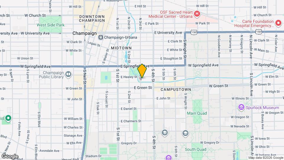 604 S 3rd St Map and Location Details