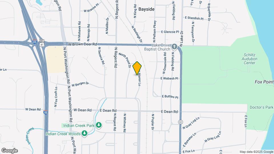 8601 N Manor Ln Map and Location Details