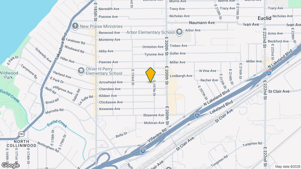 19600 Arrowhead Ave Map and Location Details