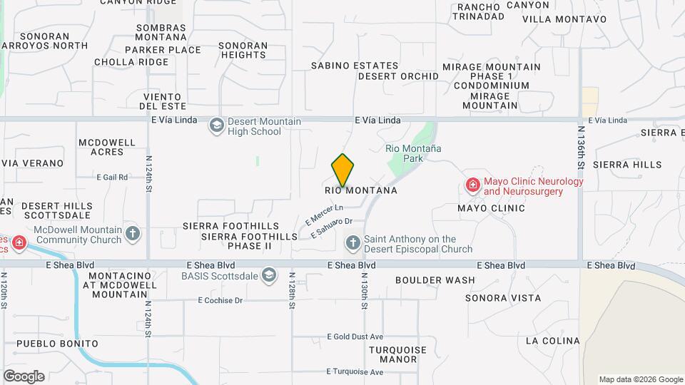 10931 N 129th Way Map and Location Details