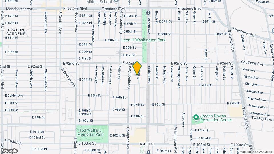 9325 Maie Ave Mapa y Detalles de la Ubicación
