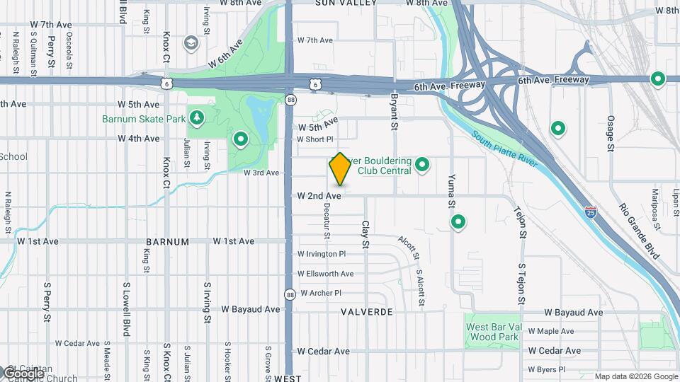 2765 W 2nd Ave Map and Location Details