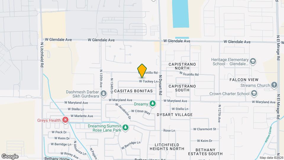 13208 W Tuckey Ln Map and Location Details