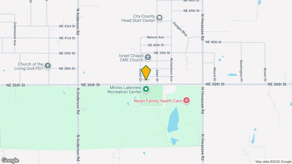 12517 NE 36th St Map and Location Details