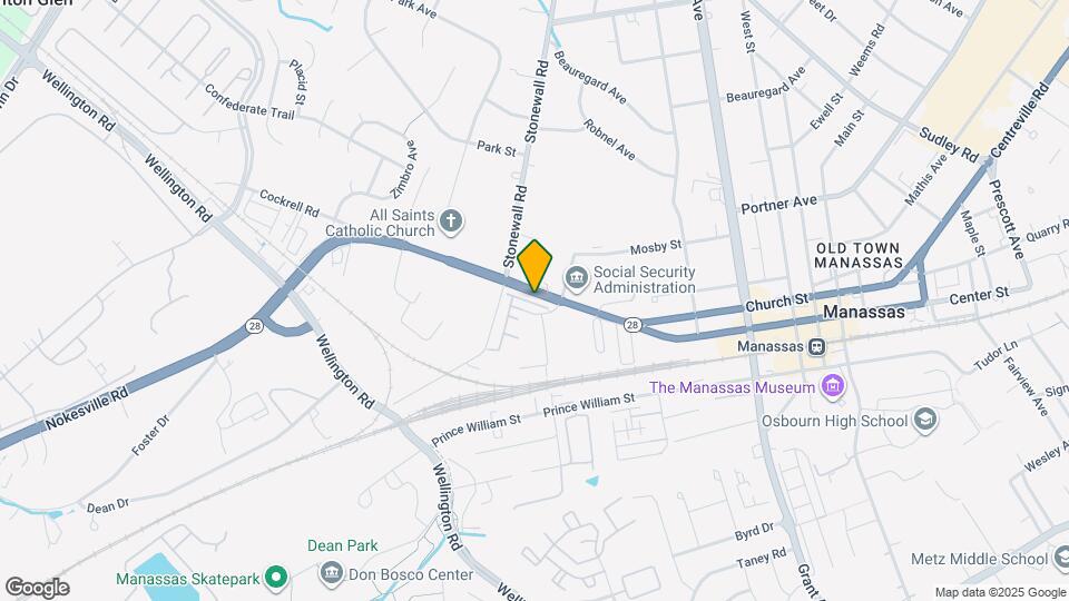 9543 Center St Map and Location Details