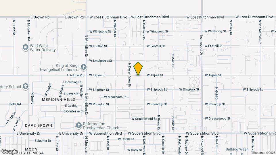 2491 W Tepee St Map and Location Details