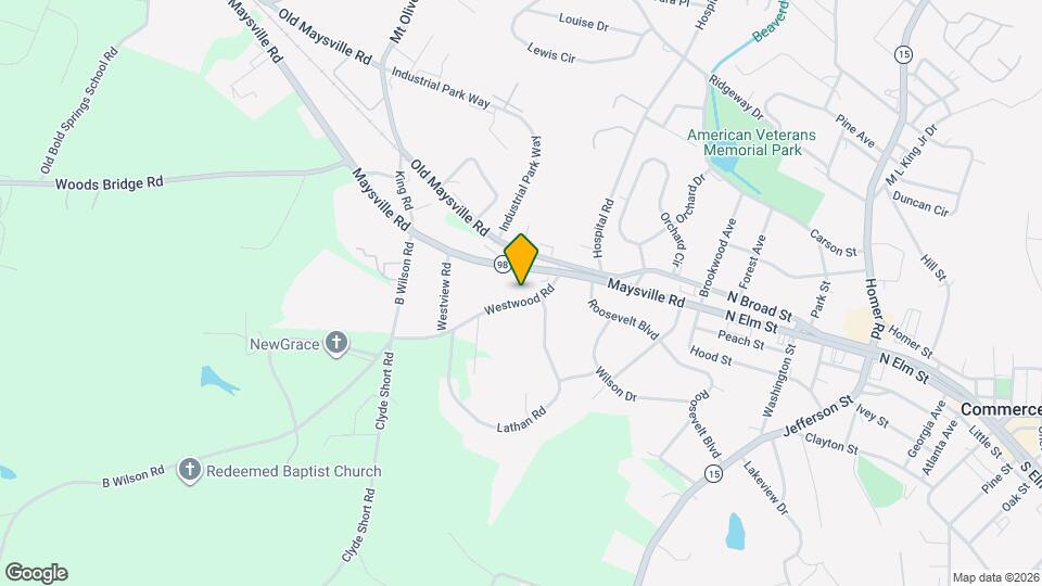 124 Westwood Rd Map and Location Details