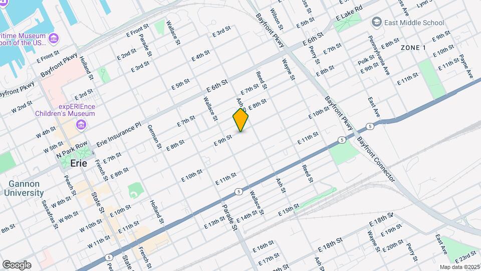 533 E 9th St Map and Location Details