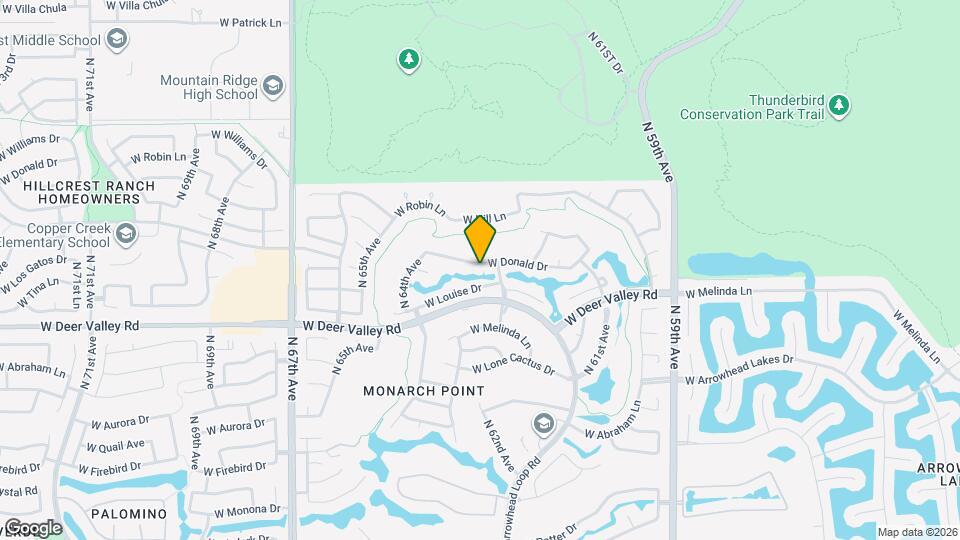 6335 W Donald Dr Map and Location Details