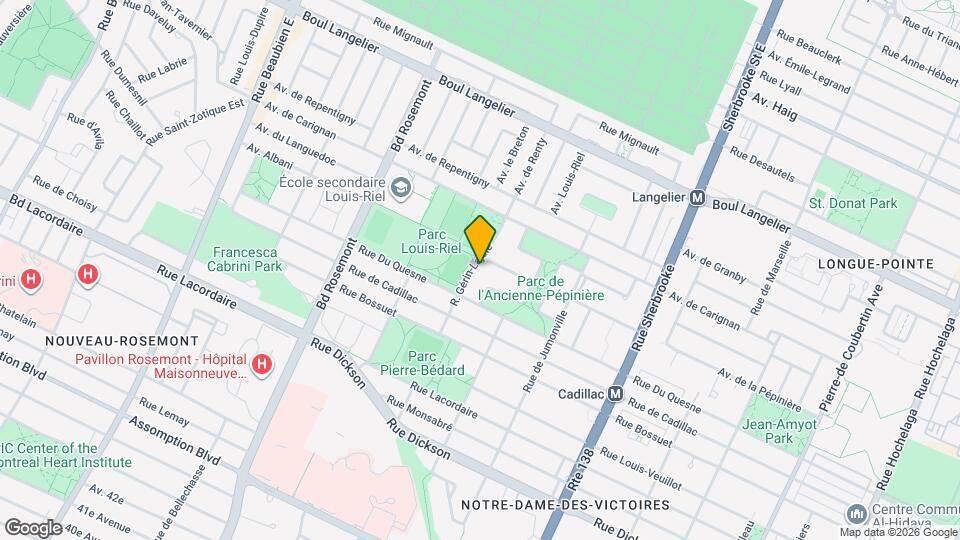 6160 Gérin-Lajoie Rue Map and Location Details