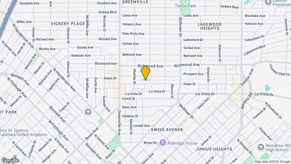 5837 Oram St Map and Location Details